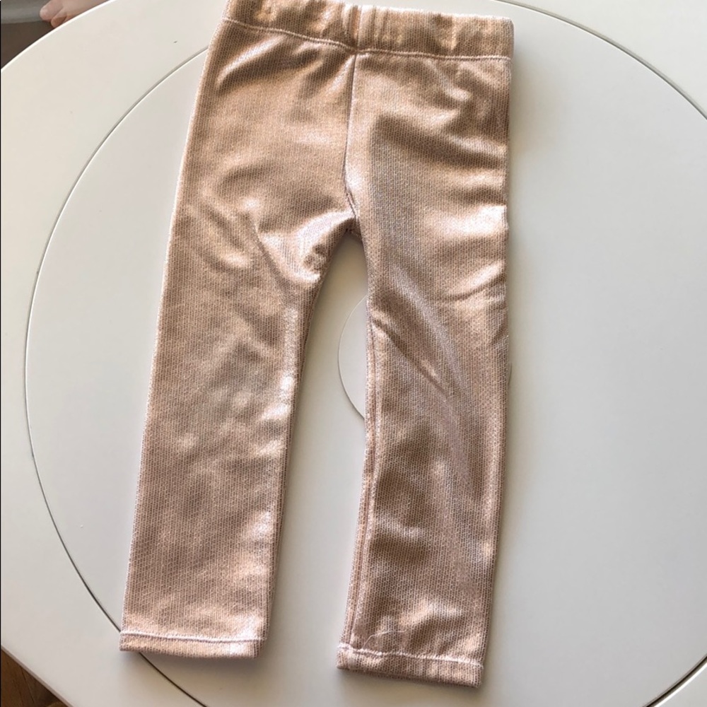 Sugarplum lane sparkle rod gold stretch leggings
